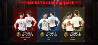 The three t-shirt winners