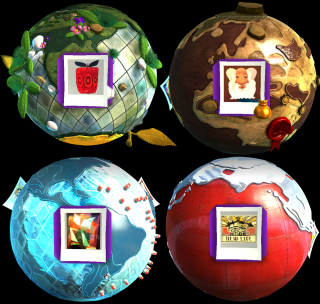 An example of a few of LBP2's planet themes.