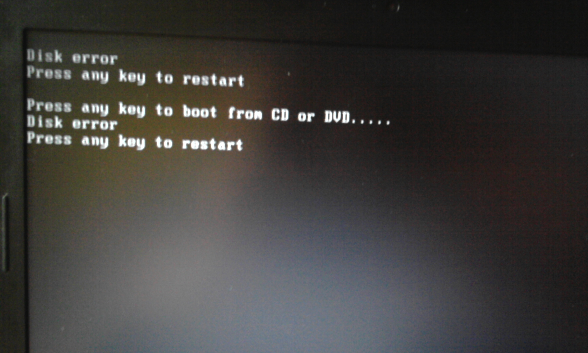 Error disk reading